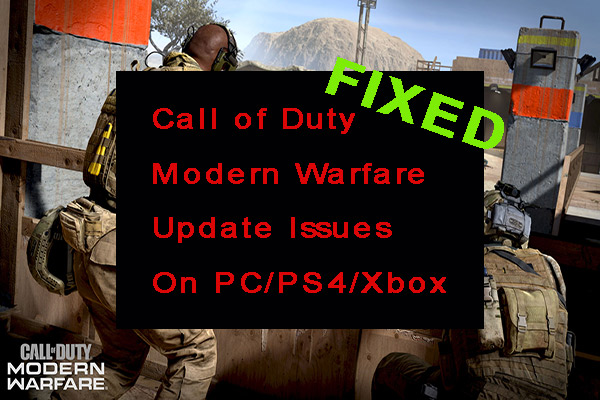 Call of Duty Modern Warfare update issues