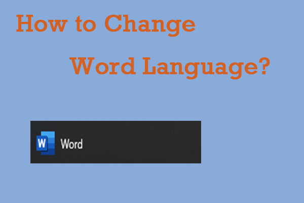change Word language