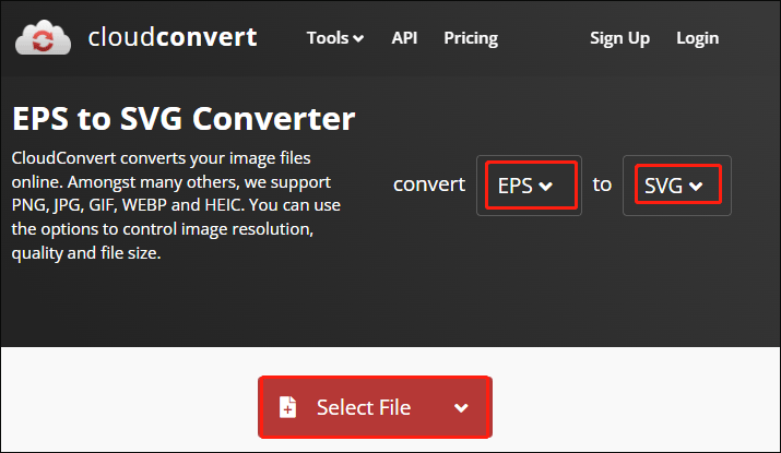 convert EPS to SVG