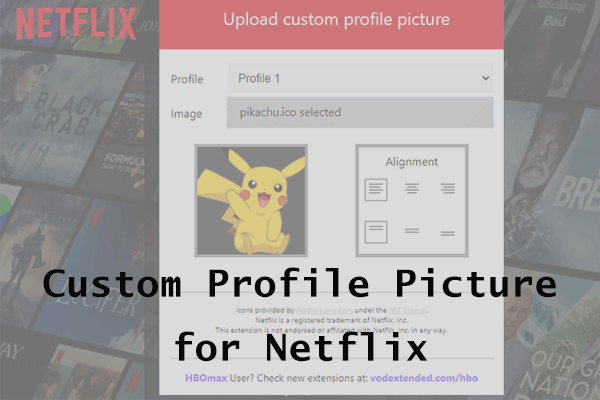 custom profile picture for Netflix