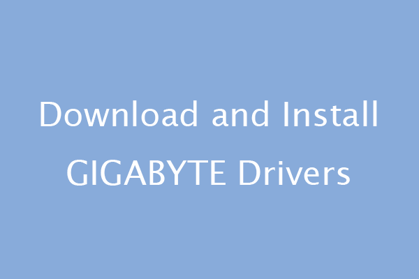 GIGABYTE drivers