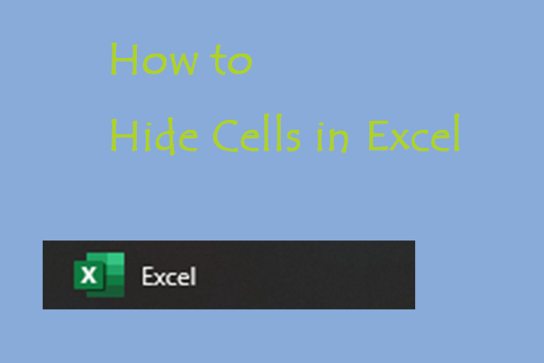 hide cells in Excel