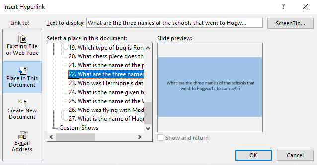 add links for the clue and the category