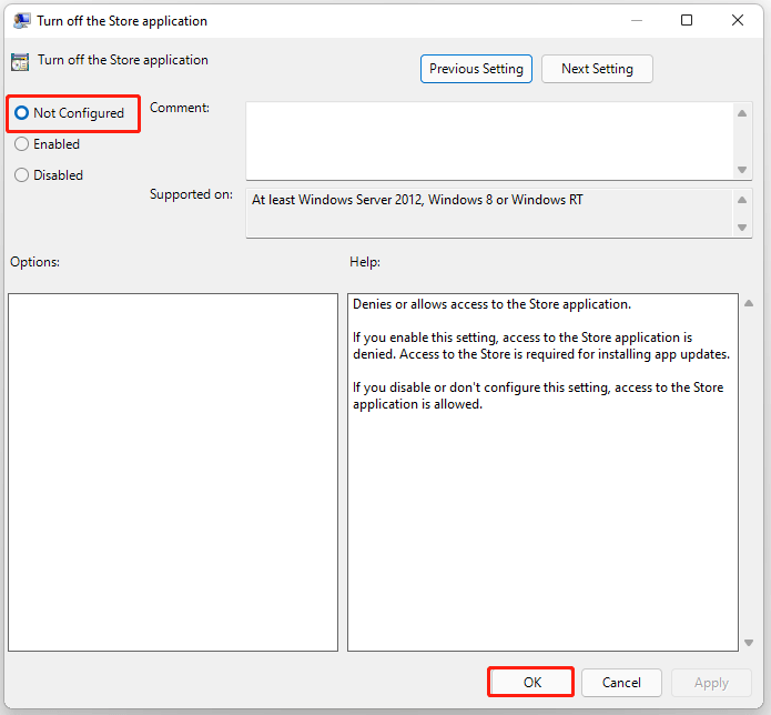Fixed Microsoft Store Blocked by Administrator in Windows 11