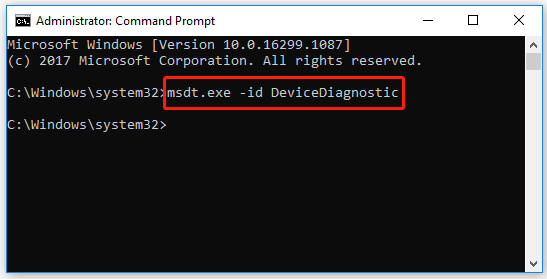 Type a command