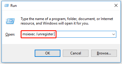 type content in the Run box