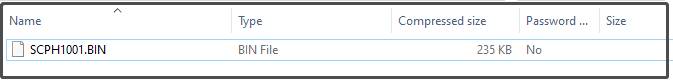 drag the file to PSX BIOS folder