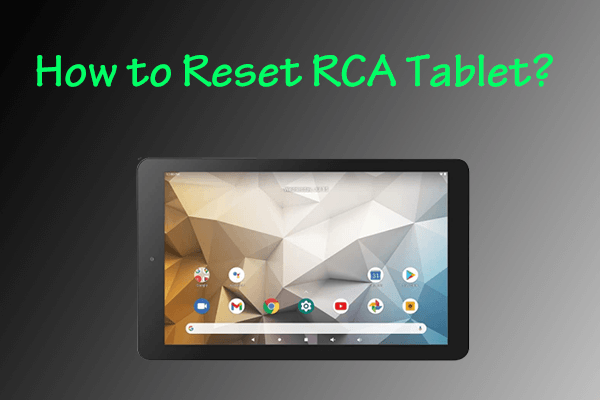 how to reset rca voyager 3 tablet