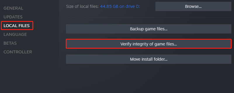 verify integrity of game files
