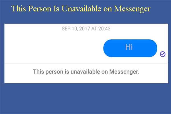 this person is unavailable on Messenger