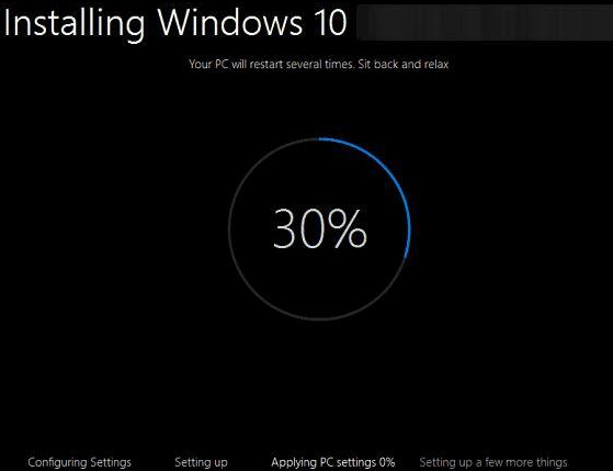 installing Windows 10