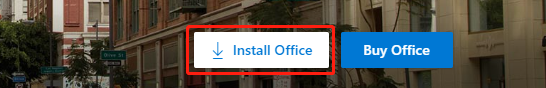 click on Install Office
