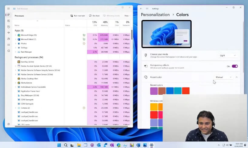 Windows 11 Task Manager is getting more colorful