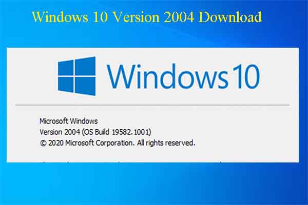 Windows 10 version 2004 download