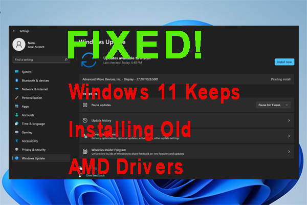 Windows 11 eski AMD sürücülerini yüklemeye devam ediyor mu? Bu düzeltmeleri deneyin