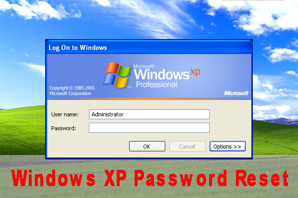 Windows XP password reset