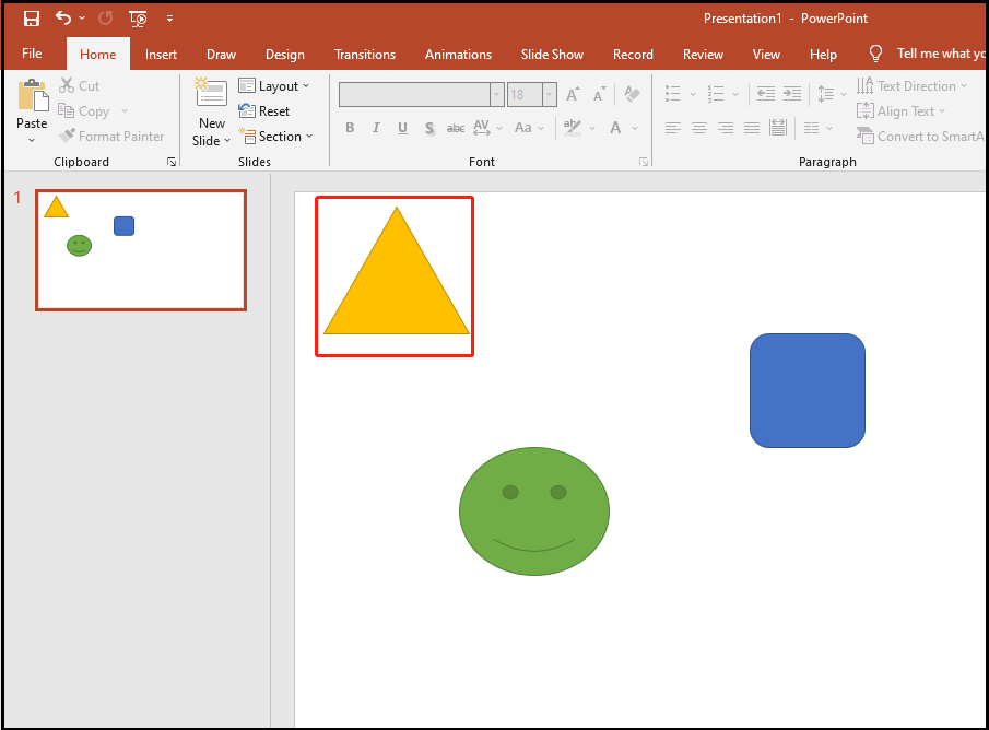 click your target object
