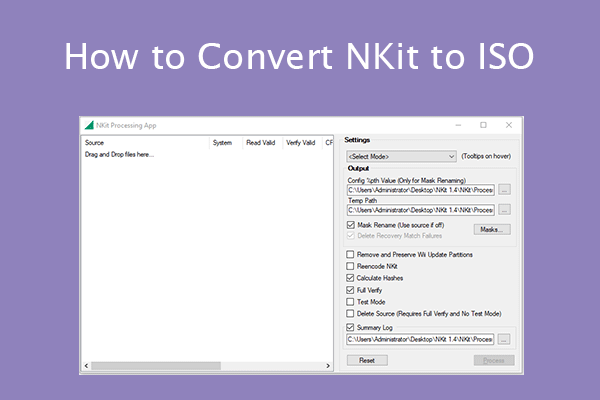 convert NKit to ISO