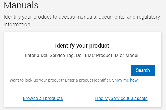 visit the Dell Manuals service