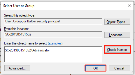 Enter the project name