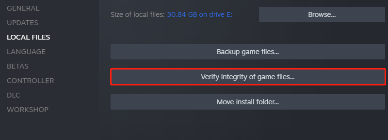verify integrity of game files