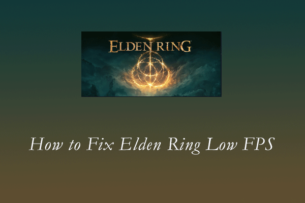Elden Ring low FPS