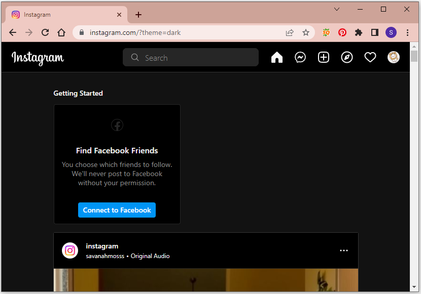 Instagram Dark Mode