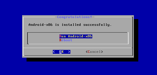 Run Android-x86