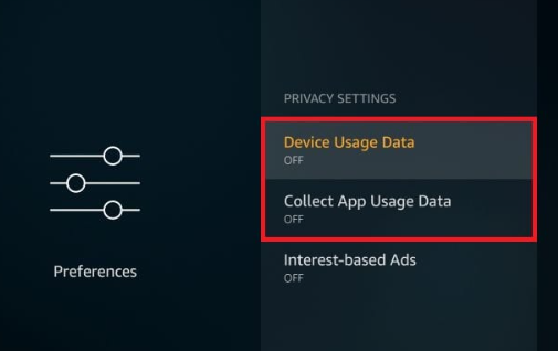turn off Device Usage Data Collect