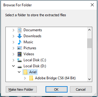select a location to save the Office ODT tool