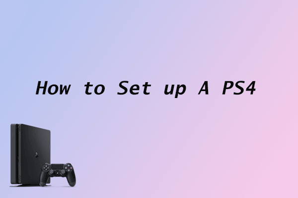PS4 setup