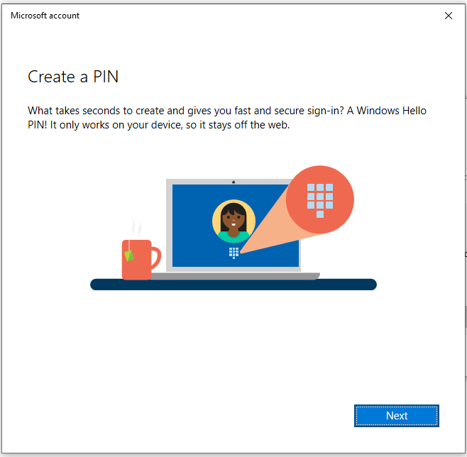 create a PIN