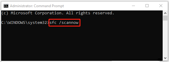 Run the SFC scan