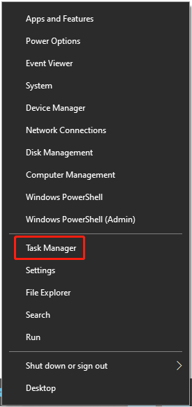 Open Task Manager
