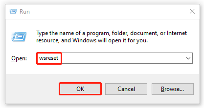 Reset Microsoft Store