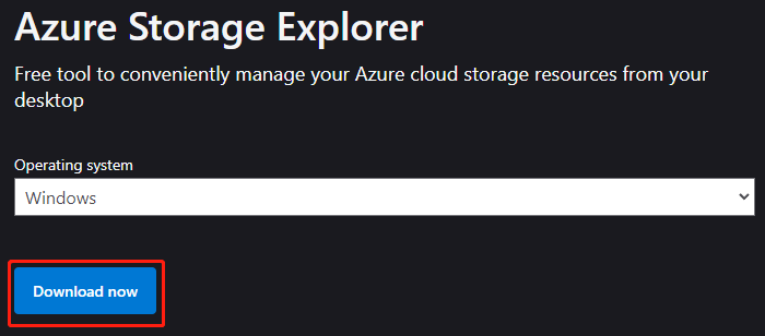 download Microsoft Storage Explorer