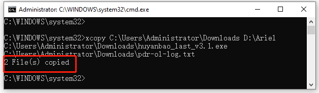 windows cmd to copy file