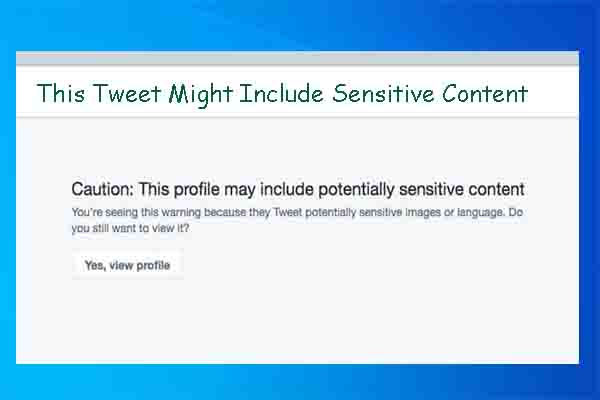 this account may include sensitive content twitter
