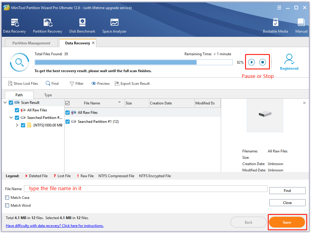click Save in MiniTool Partition Wizard