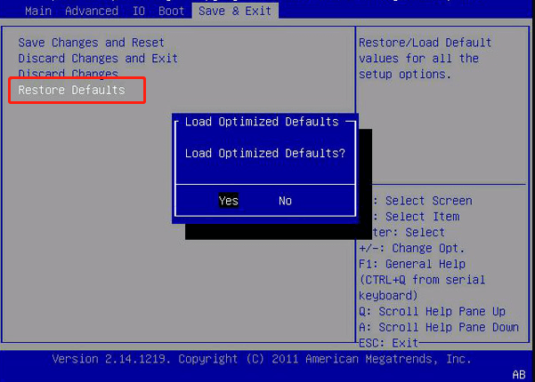 reset BIOSl