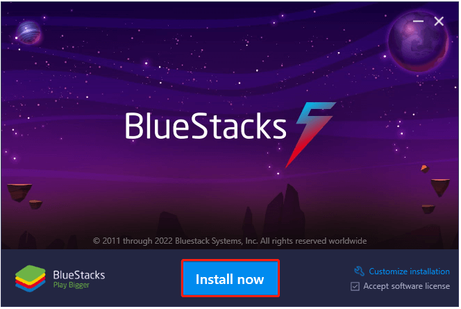 install Bluestacks