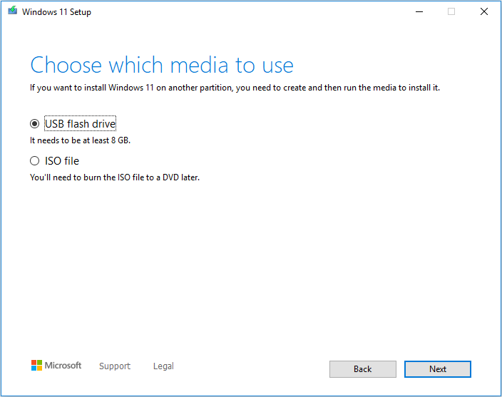 create Windows 11 installation media