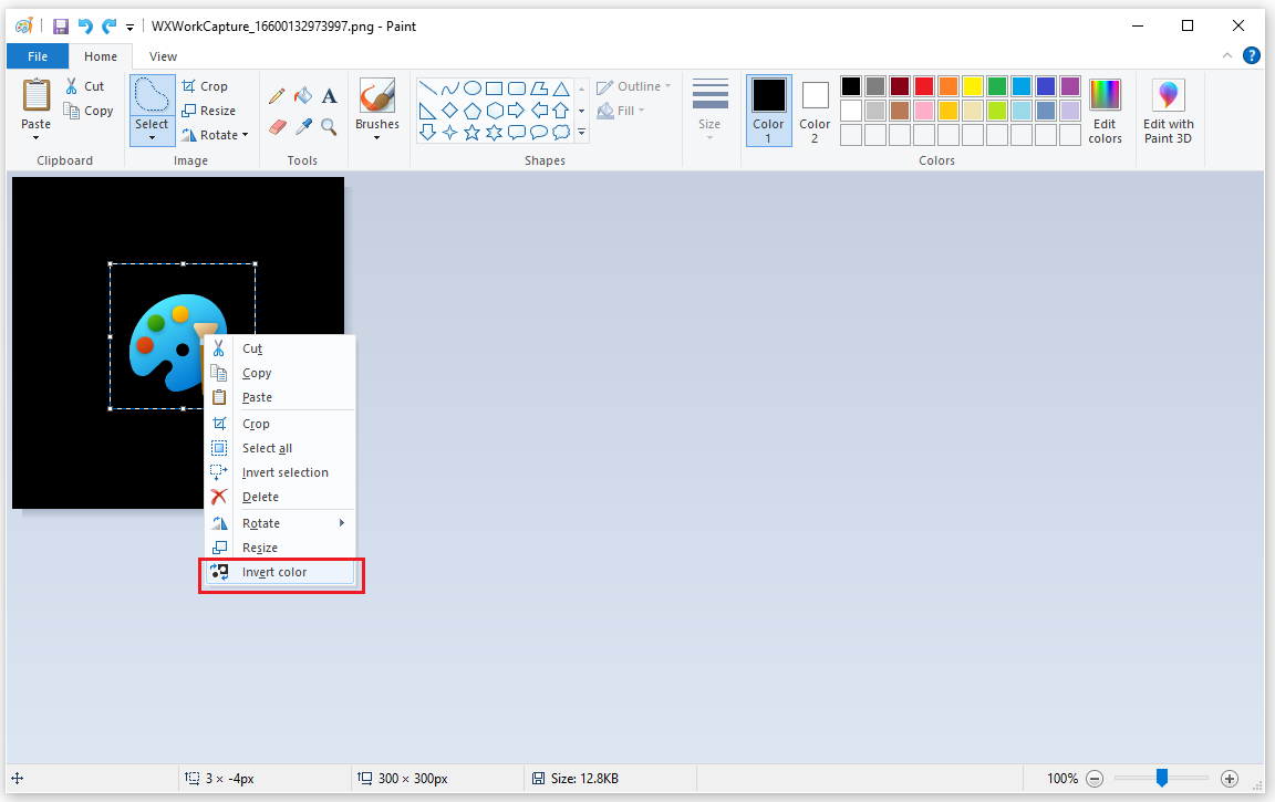 How to invert the color of an image on Windows PC