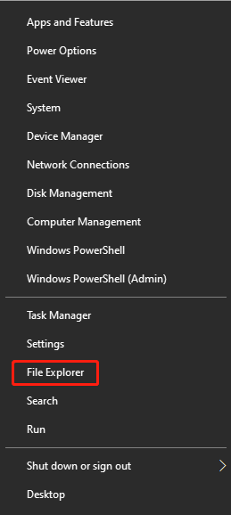 click File Explorer