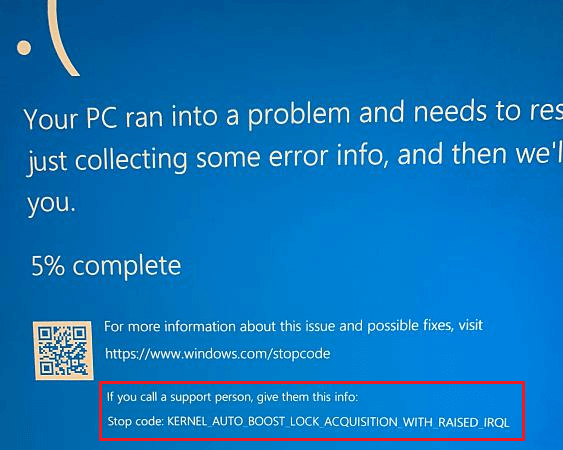Kernel Auto Boost Lock Acquisition With Raised IRQL