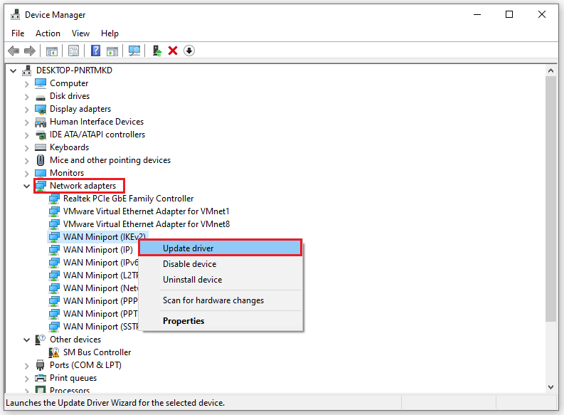 Update driver