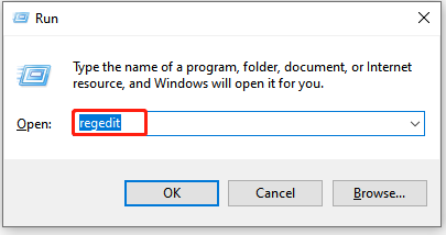Open Registry Editor