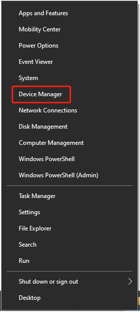 Select Device Manager