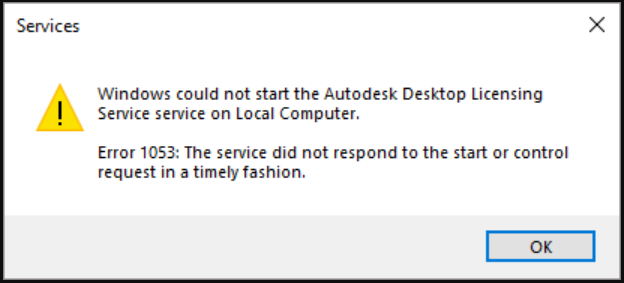 Windows could not start the service on local computer error 1053