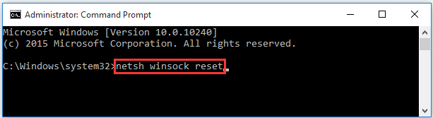 reset Winsock